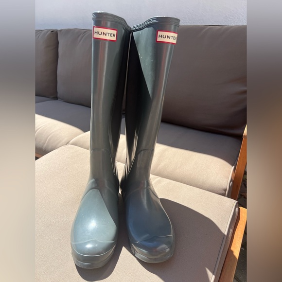 Hunter Original Tall Gloss Rain Boots - Picture 1 of 10